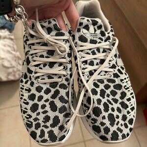 Adidas animal print sneakers
